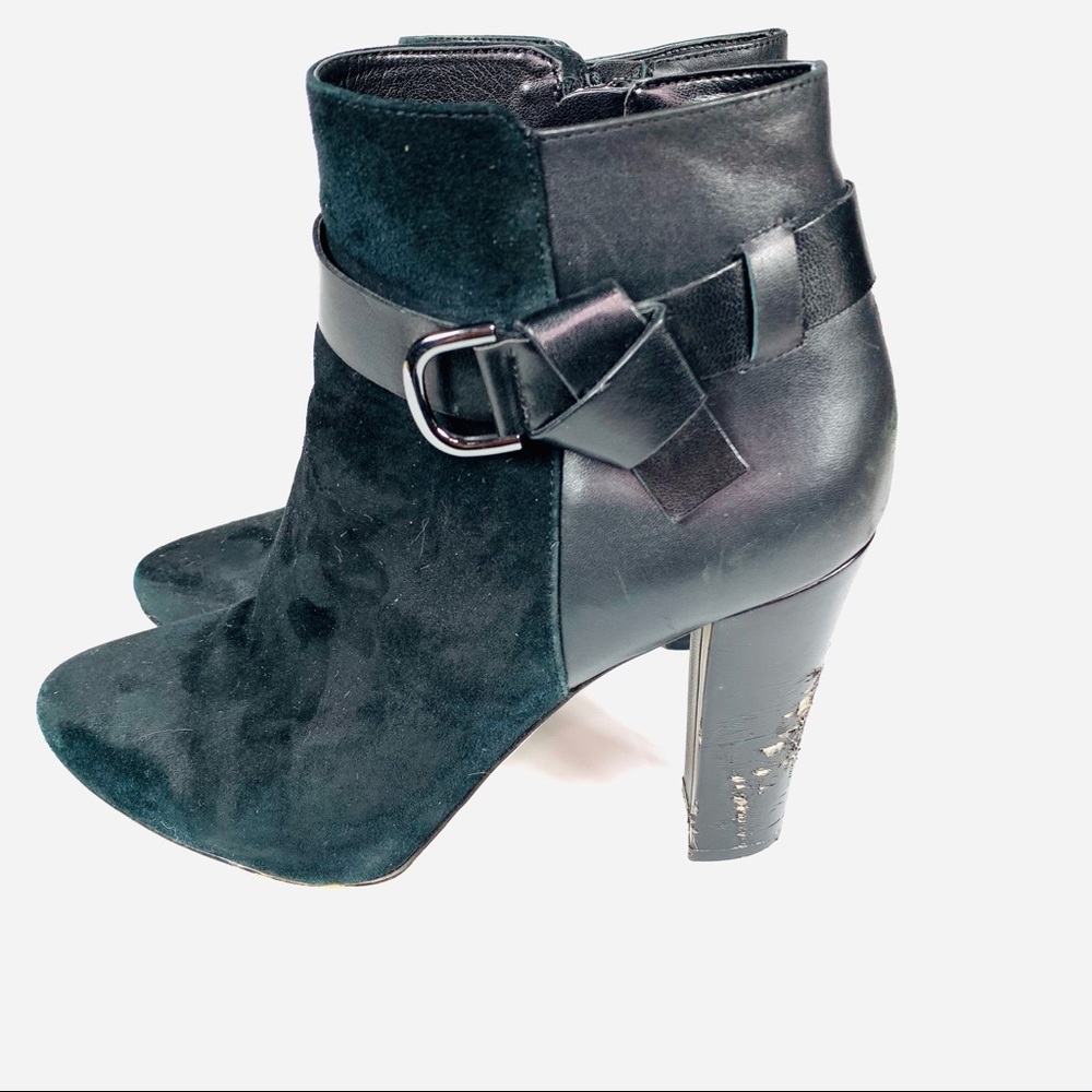 White House Black Market Heeled Boots Black - Picture 2 of 6